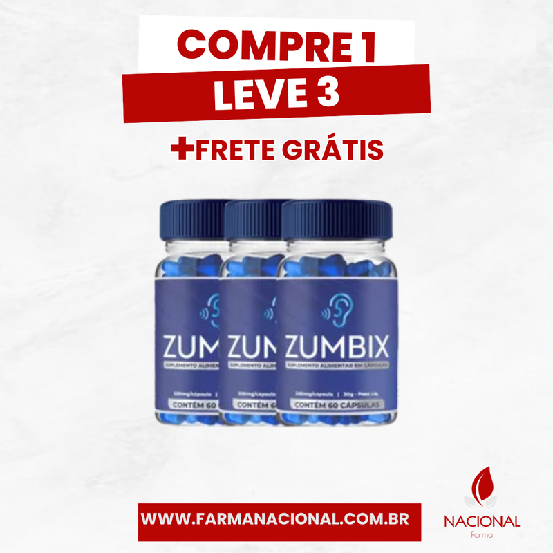 Zumbix – Chega de Sofrer com o Zumbido no Ouvido! Recupere Seu Silêncio e Sua Paz Agora + Compre 1 Leve 3