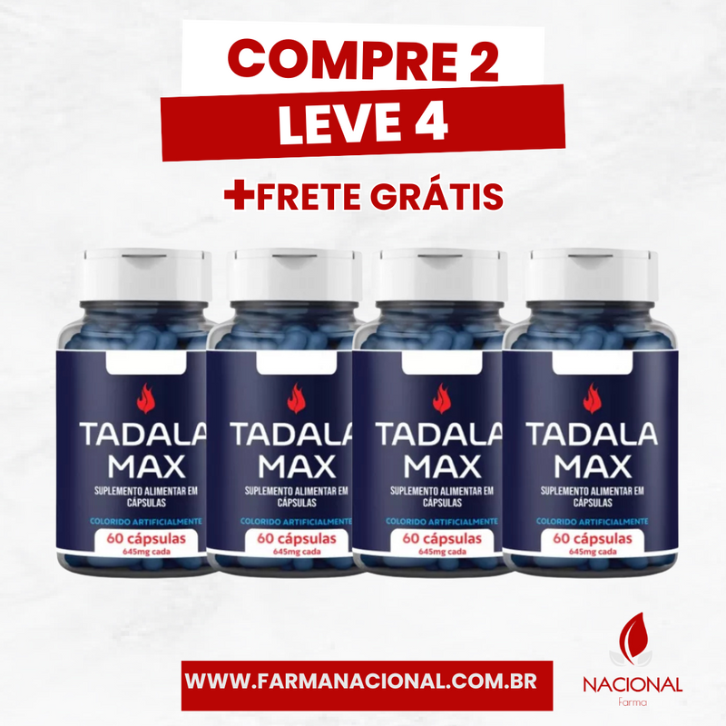 Tadalamax: Potência e Ereção Imbatíveis – Compre 1 Leve 2!