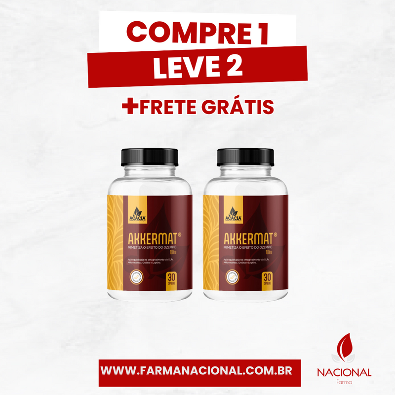 Akkermat - Emagreça Rápido com Eficiência - Compre 1 leve 2 + Frete Grátis