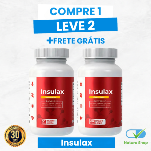 Insulax - Controle Natural da Glicose e Apoio ao Metabolismo + Frete Grátis