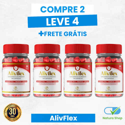 Alivflex - Suplemento Natural para Alívio de Dores Articulares + Frete Grátis