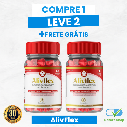 Alivflex - Suplemento Natural para Alívio de Dores Articulares + Frete Grátis