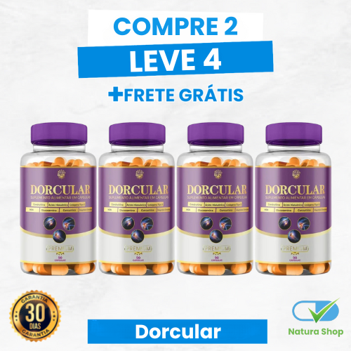 Dorcular - Suplemento Para Dores Articulares e Ósseas - 60 Cápsulas + Frete Grátis