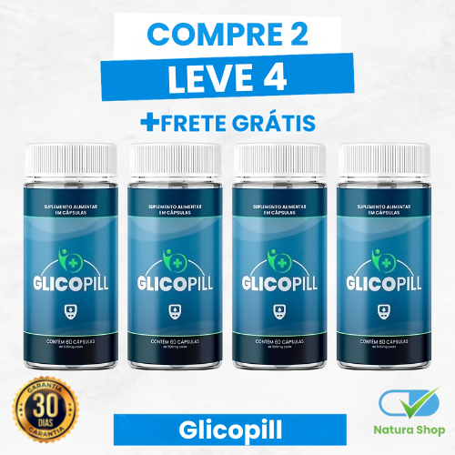 Glicopill - Controle Natural da Glicose e Equilíbrio Metabólico + Frete Grátis
