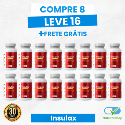 Insulax - Controle Natural da Glicose e Apoio ao Metabolismo + Frete Grátis