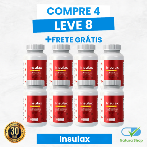 Insulax - Controle Natural da Glicose e Apoio ao Metabolismo + Frete Grátis