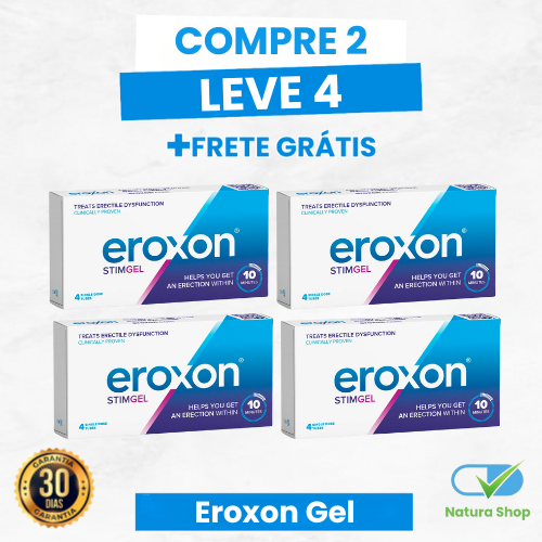 Eroxon Stimgel - Mais Performance, Controle e Tamanho - Compre 1 leve 2 + Frete Grátis