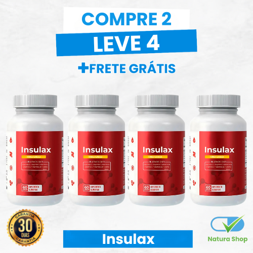 Insulax - Controle Natural da Glicose e Apoio ao Metabolismo + Frete Grátis