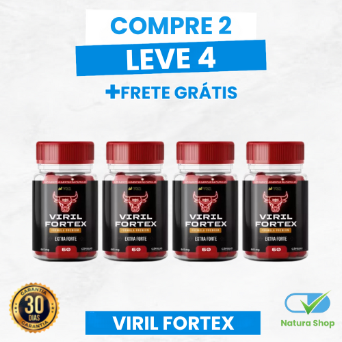 Viril Fortex Original - Virilidade e Potência - Promoção 50% OFF + Brinde