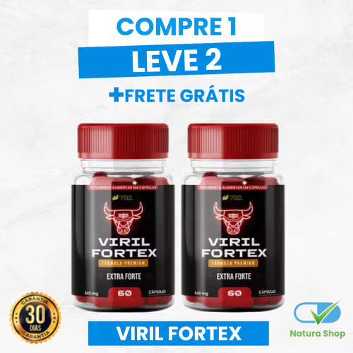 Viril Fortex Original - Virilidade e Potência - Promoção 50% OFF + Brinde