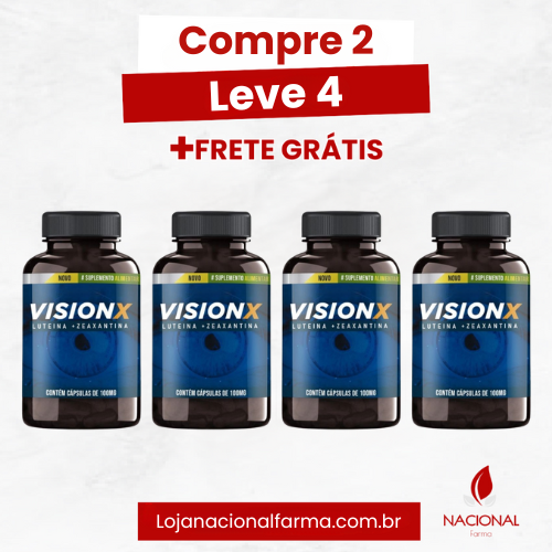 Vision X – Solução Eficiente e Segura Para Apoio à Saúde Ocular + Frete Grátis